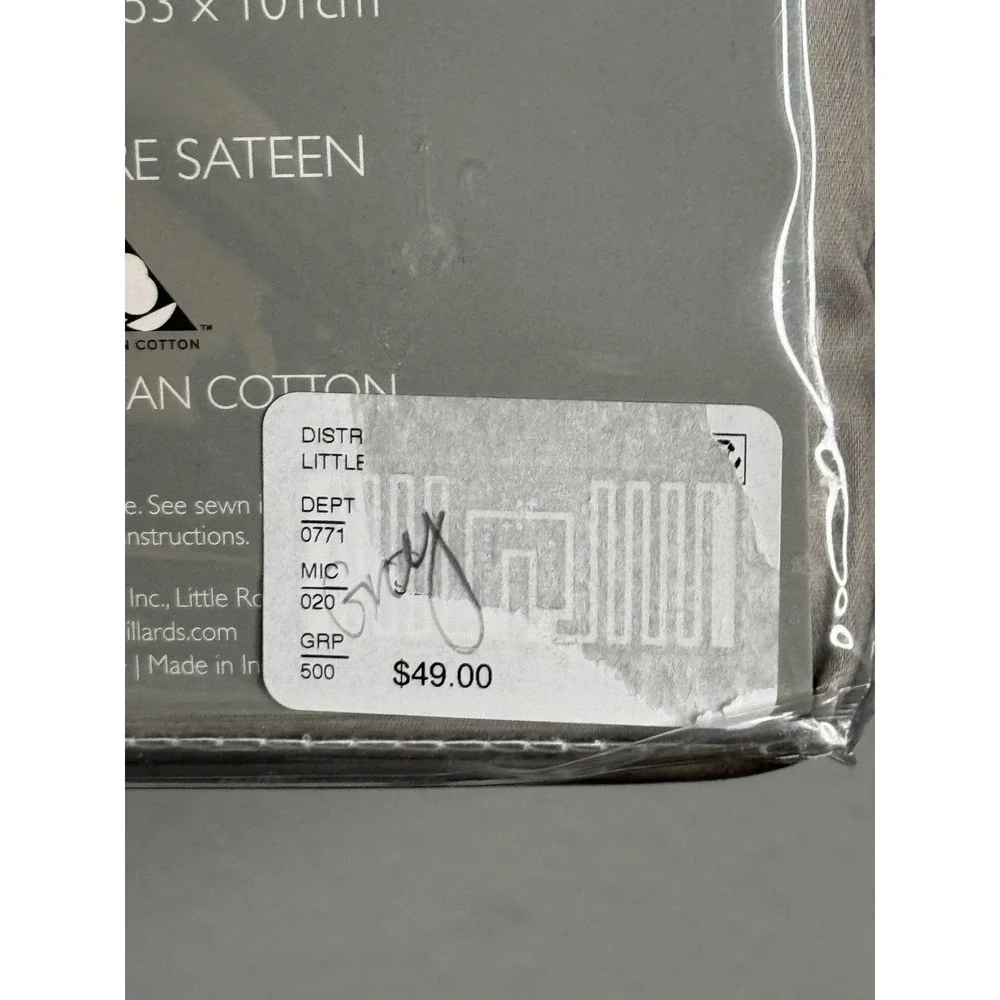 Noble‎ Excellence NE Grey King Size Pillowcases Set New 500ct